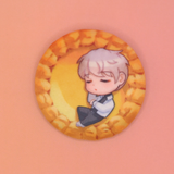 LADS Xavier Hong Kong Egg Tart Button Badge - Love and Deepspace