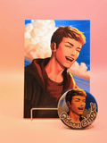 Gideon Enjoyer Button Badge + Mini Print Kit - Love and Deepspace