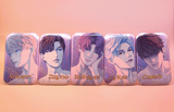 LADS Holographic Rectangle Button Badges - 5 Designs - Love and Deepspace