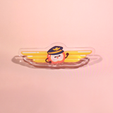 LADS Sunny Apple Airline Wing Pin - Acrylic Caleb Themed Pin