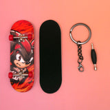 Shadow Fingerboard Mini Skateboard Keychain