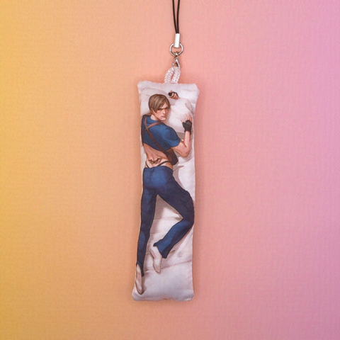 Tramp Stamp Leon Kennedy Mini Dakimakura Phone Strap