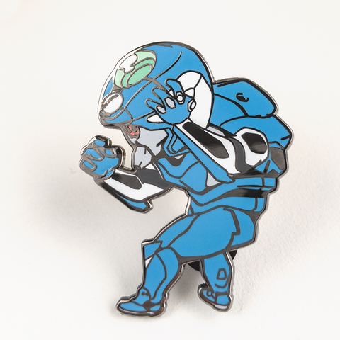 Evangelion Unit 00 Enamel Pin - Refit Blue
